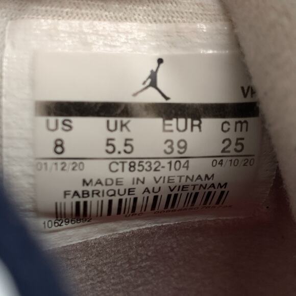 Jordan 3 Retro UNC Basketball Shoes CT8532-104 Women's Sz 8 - Picture 5 of 10